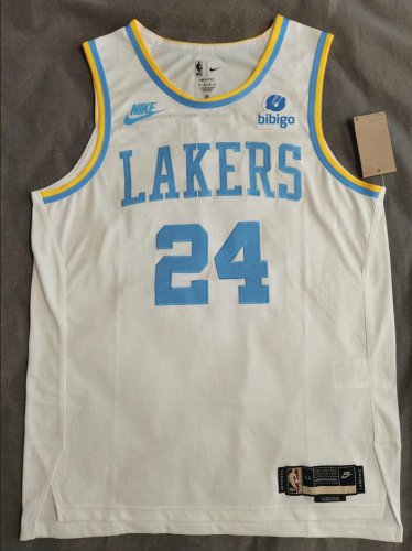 24 Kobe Bryant Lakers 22-23 Classic jersey white player version